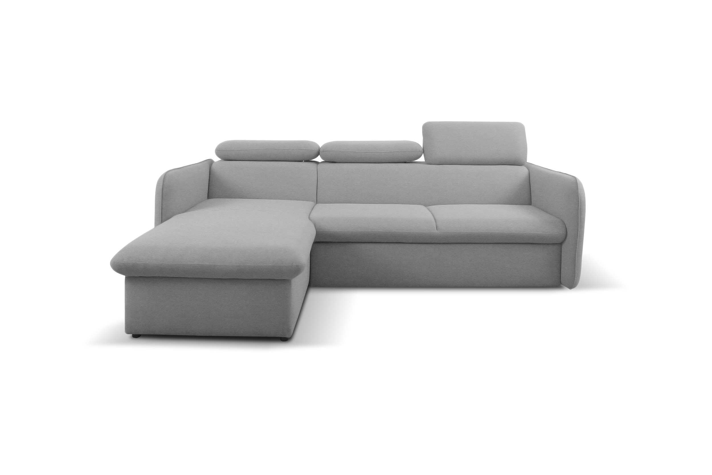 99rooms Amerigo Ecksofa Links Wasserdichtes Velours Bordeaux