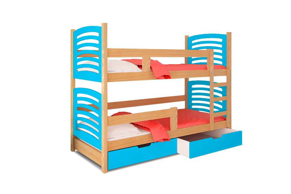 99rooms Bob Etagenbett Kiefer Himmelblau