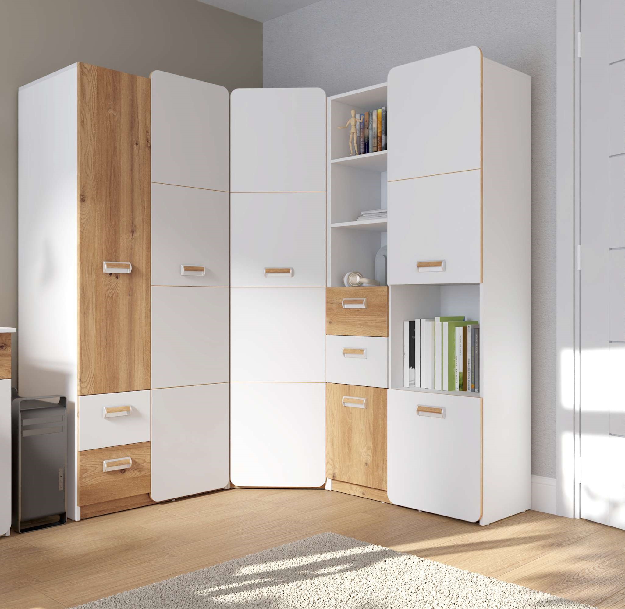 99rooms Laterne Kinderzimmer-Set Honig Eiche Weiß