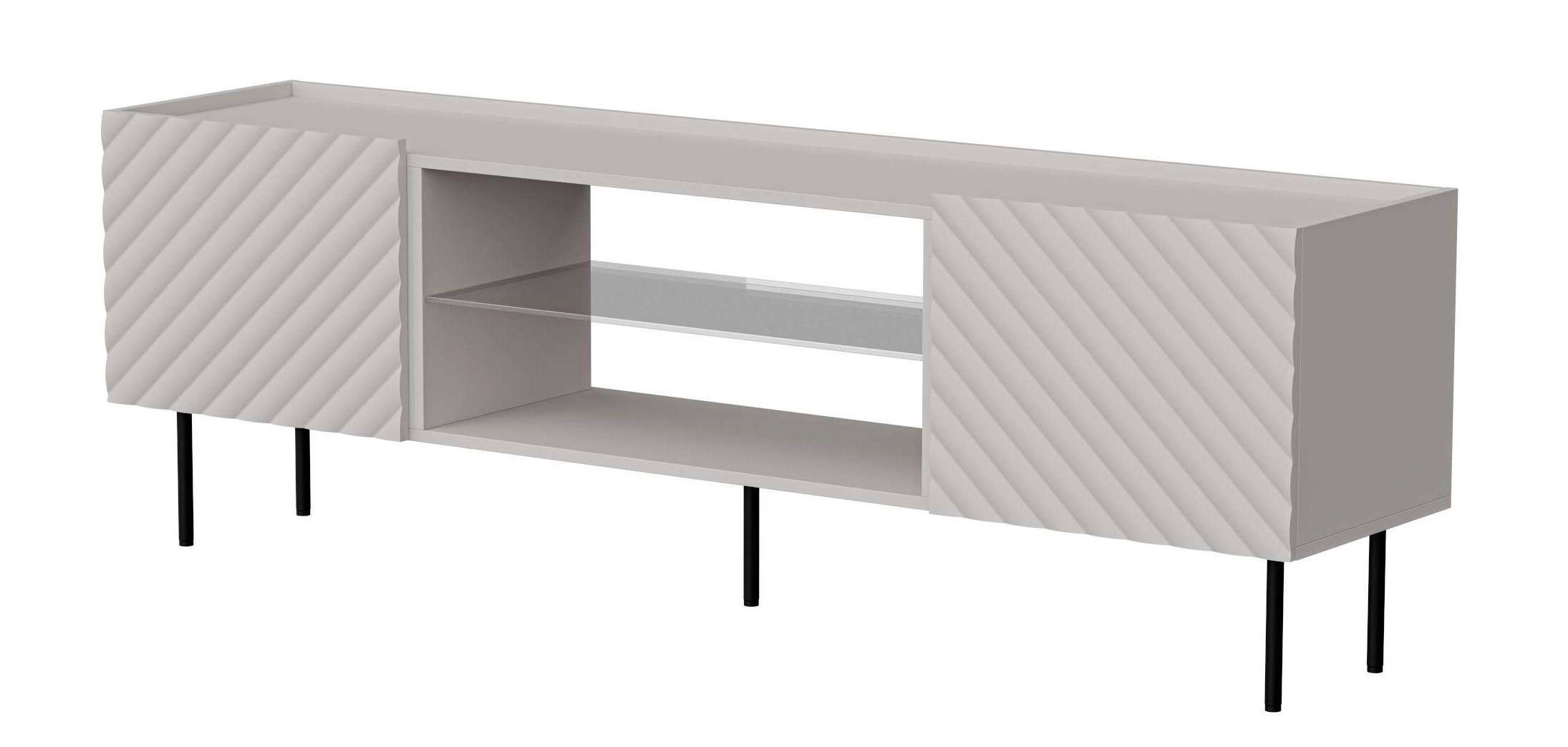 99rooms Luzia Lowboard Kaschmir ohne Kamin