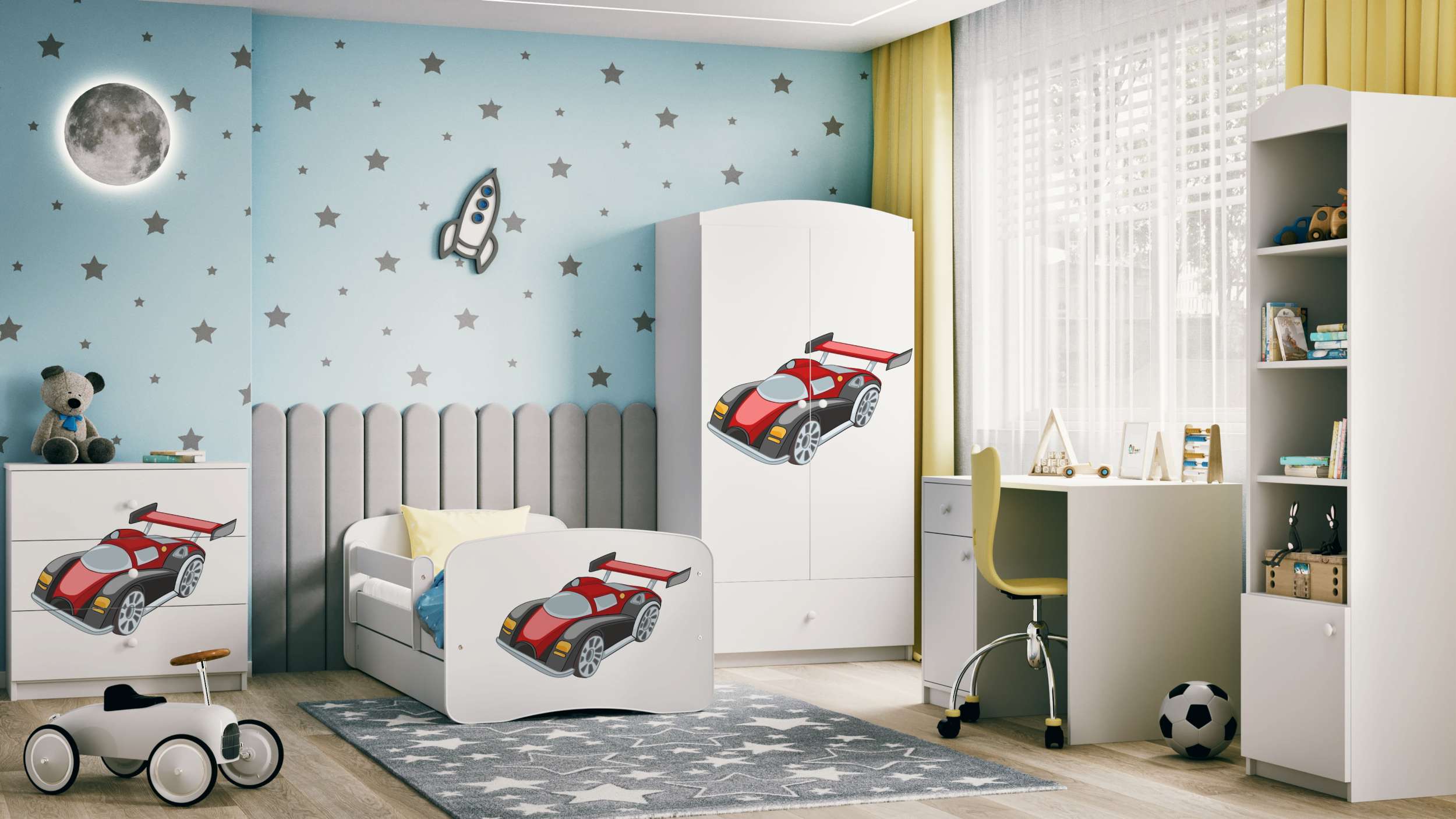 99rooms Dreams XXIV Kinderzimmer-Set Weiß 70x140 cm