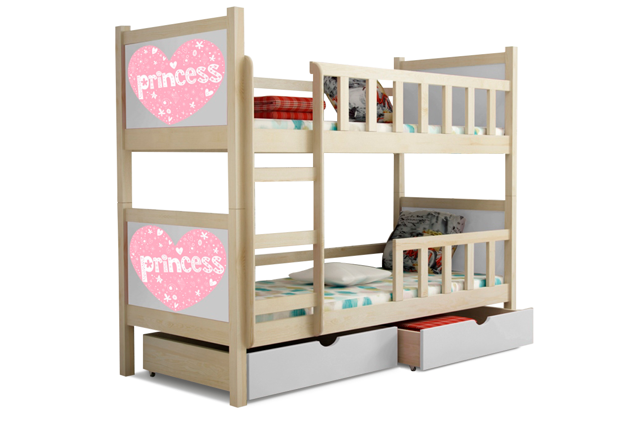 99rooms Zoo 1 Etagenbett Kiefer Weiß