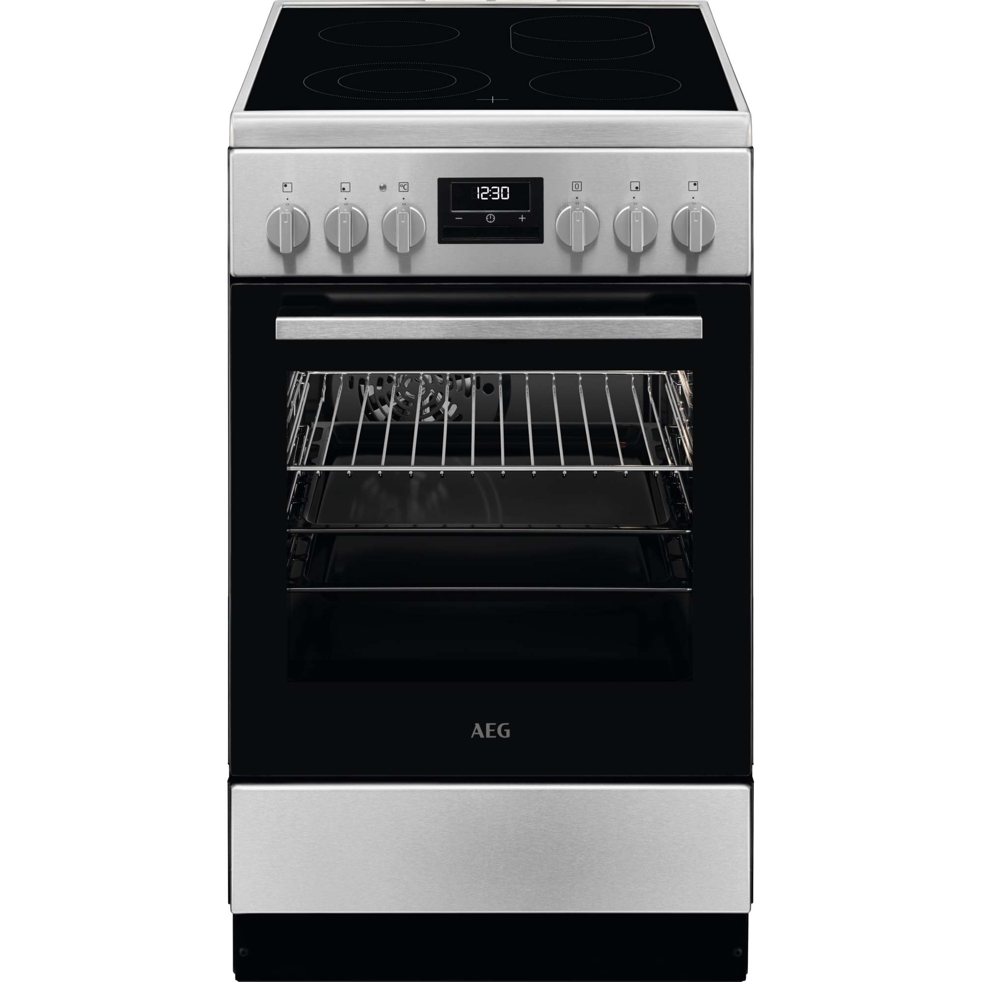 AEG Standherd mit Glaskeramik-Kochfeld / 50cm CCB544OCBM
