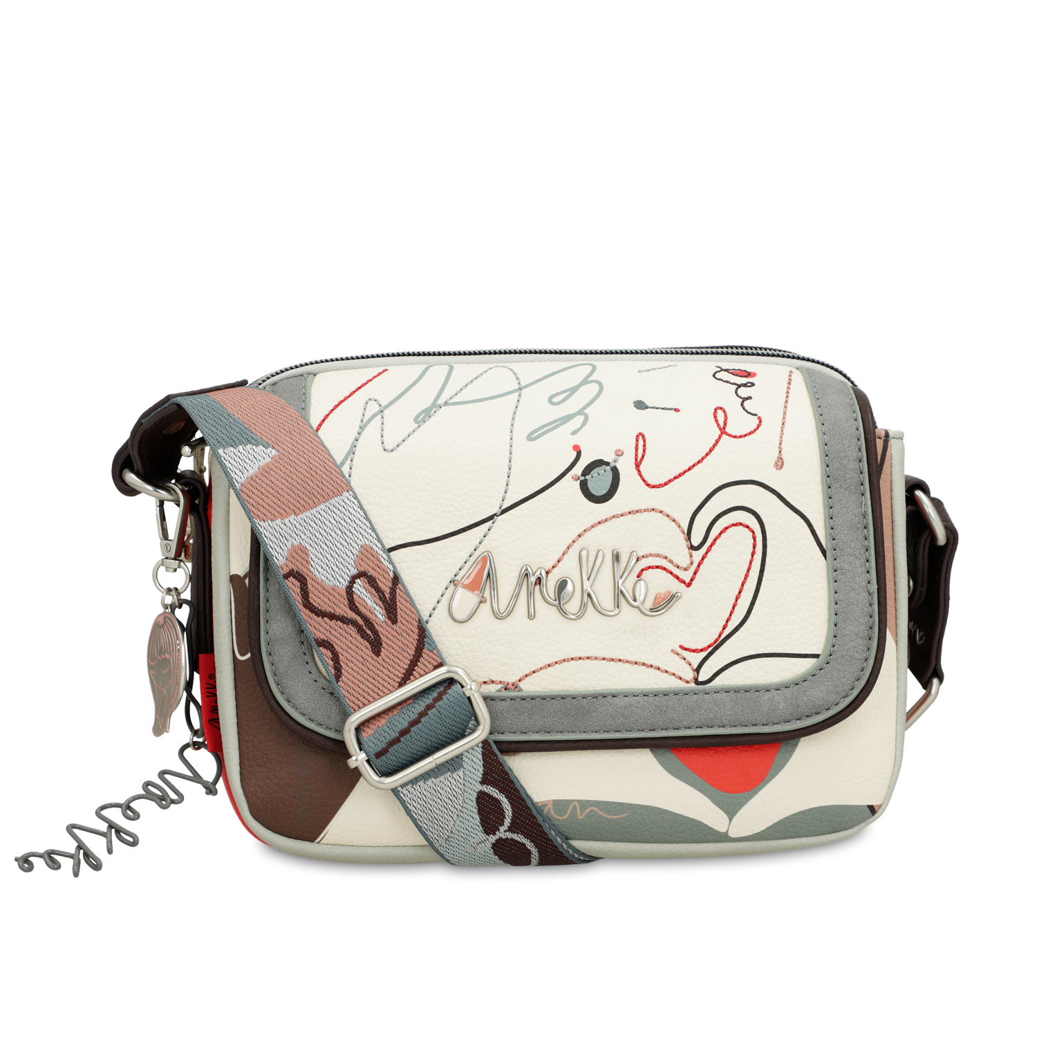 Graue Handtasche Anekke Modische Damenhandtasche