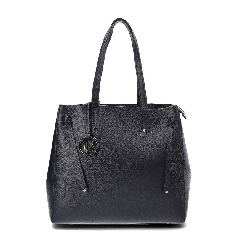 Dunkelblaue Tasche Venezia Leder Shopper Handtasche