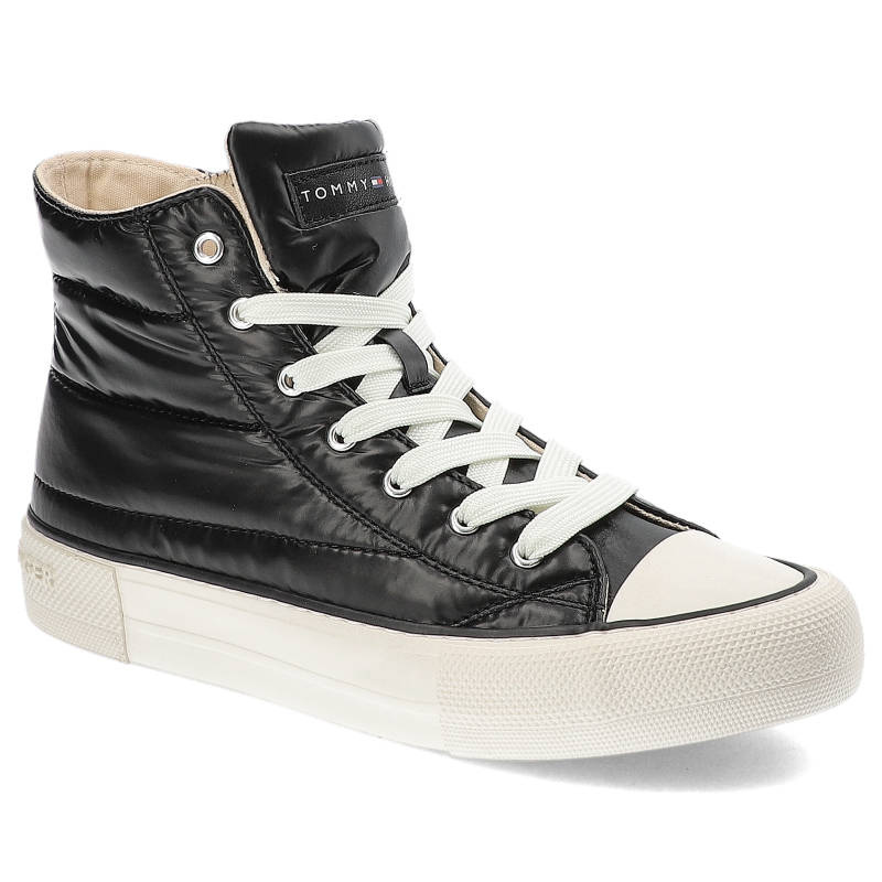 Turnschuhe TOMMY HILFIGER - T3A9-32290-1437999-High Top Lace-Up Sneaker Black 999
