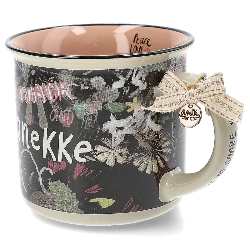 Schwarzer Tasse Anekke Aus Porzellan