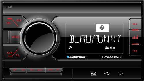 Blaupunkt Palma 200 DAB BT Doppel-DIN Autoradio Bluetooth®-Freisprecheinrichtung, DAB+ Tuner