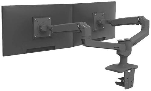 Ergotron 45-245-224 2fach Monitor-Tischhalterung 38,1cm (15 ) - 68,6cm (27 ) Drehbar, Höhenverst