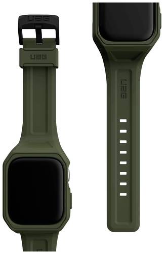 Urban Armor Gear Scout+ Strap & Case Armband + Schutzhülle 45mm Oliv-Drab Watch Series 7, Watch Ser