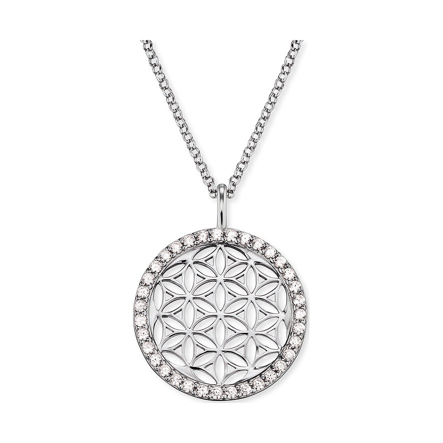 Engelsrufer Kette ERN-LILLIFL-ZI 925er Silber rhodiniert, Silber rhodiniert