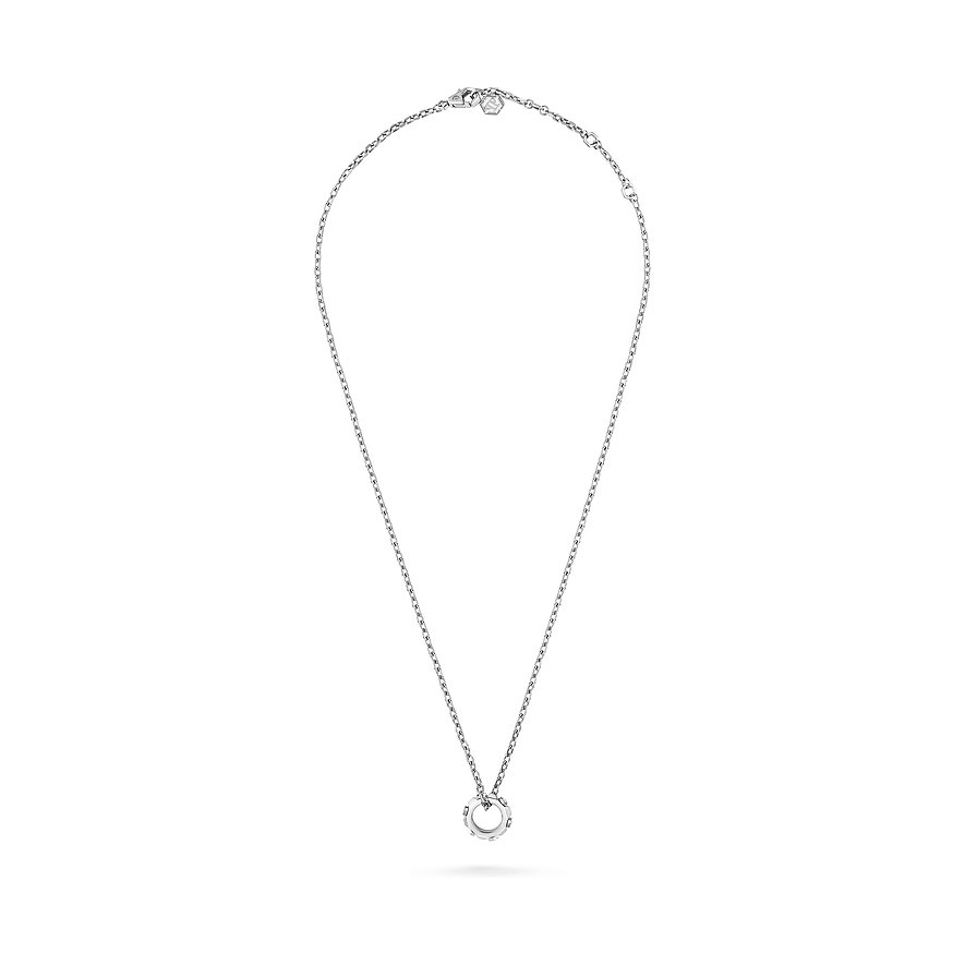 Philipp Plein Kette PJ1EA27NU Edelstahl, recycelt, Kristall