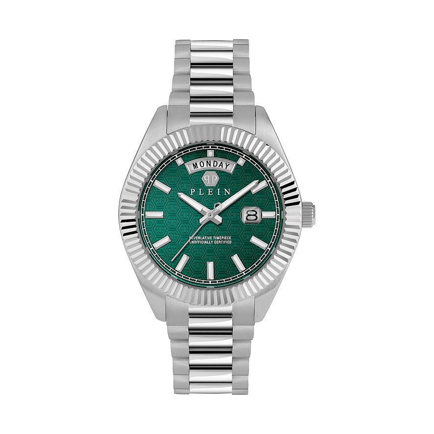 Philipp Plein Herrenuhr DATE SUPERLATIVE GENT PWPNA0124 Edelstahl