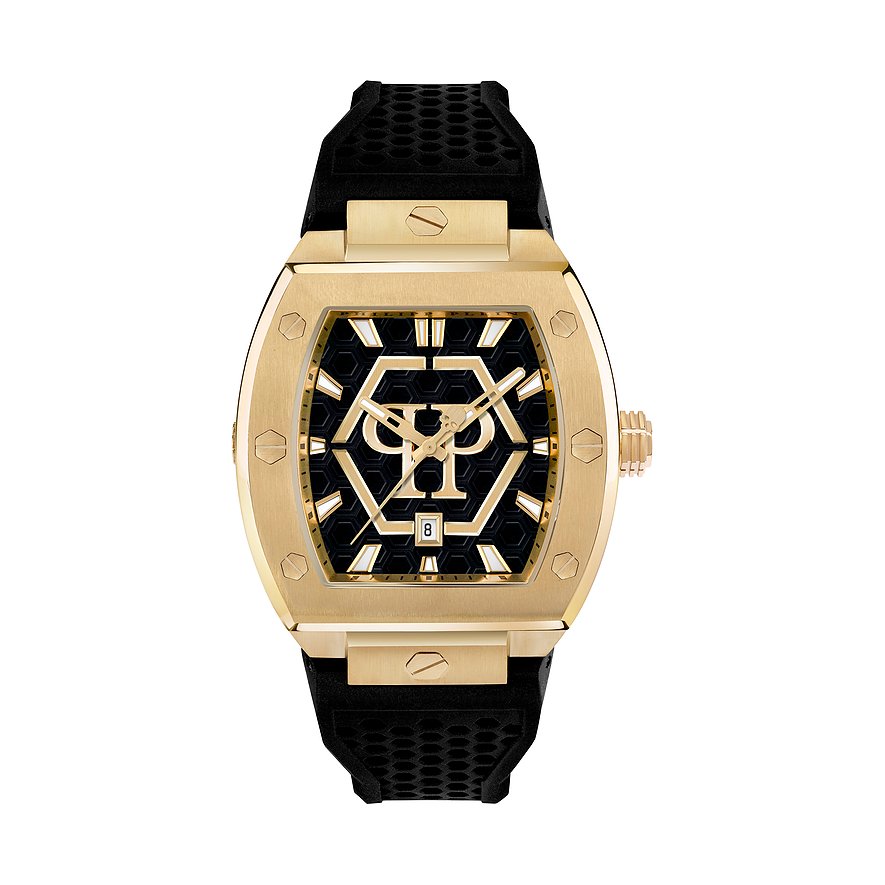 Philipp Plein Herrenuhr THE HEXAGON PHANTOM PWPUA0424 Edelstahl