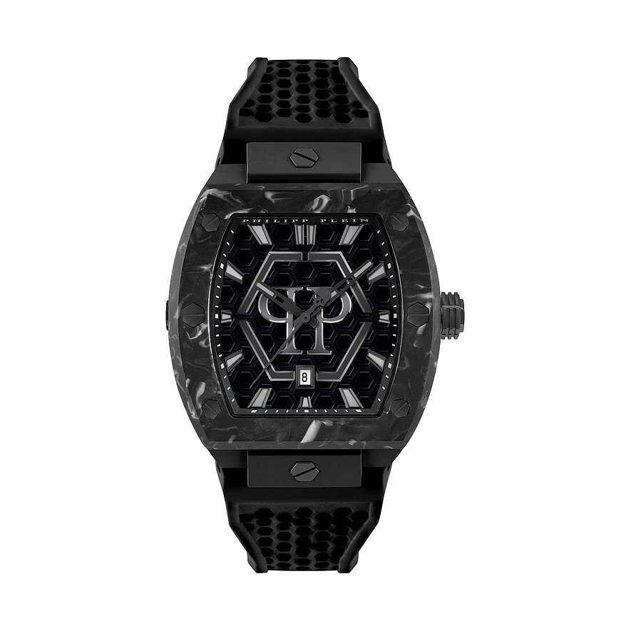 Philipp Plein Herrenuhr THE $KULL SPIKES PWPUA0624 Edelstahl
