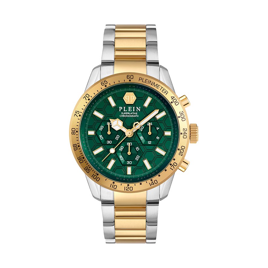 Philipp Plein Herrenuhr GMT CHALLENGER BAGUETTES PWPYA0524 Edelstahl