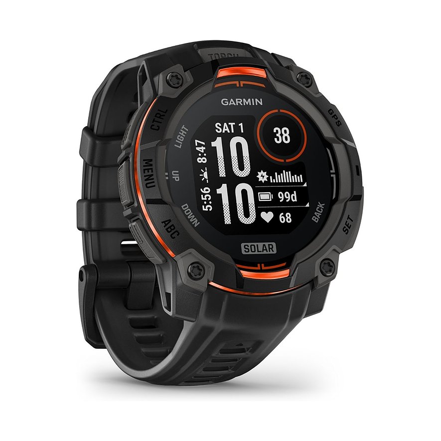 Garmin Smartwatch Instinct 3 Solar 45 mm Schwarz 010-02934-00