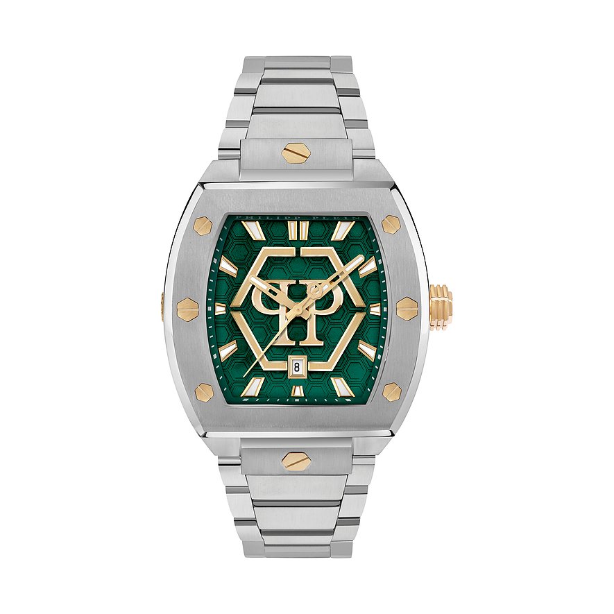 Philipp Plein Herrenuhr Hexagon Phantom PWPUA0825 Edelstahl