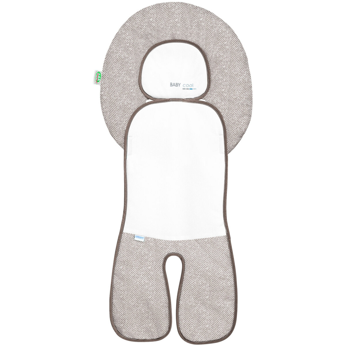 Odenwälder Babycool-Auflage new woven für Autositz Gruppe 1 mandel