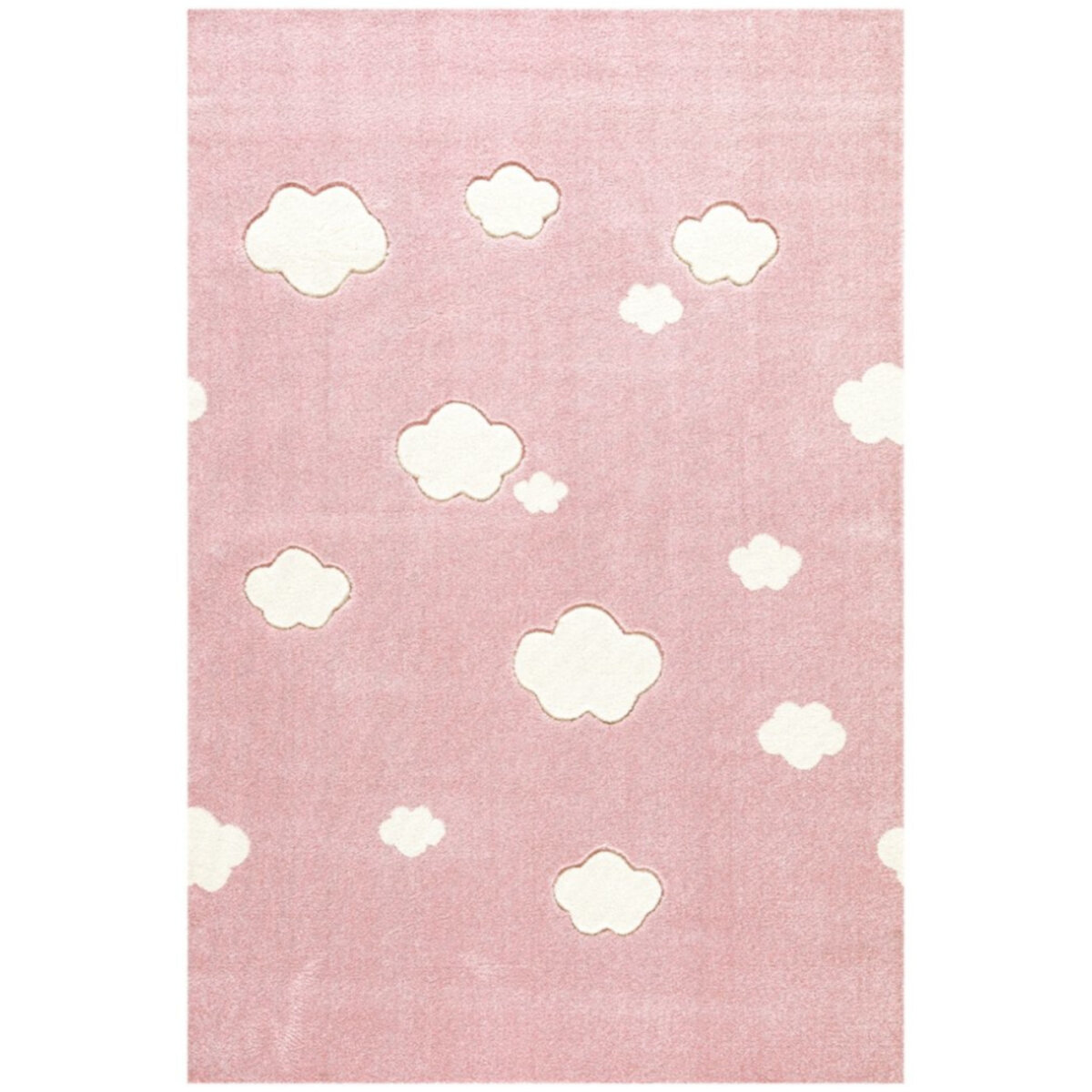Livone Kinderteppich Happy AUF WOLKE 7 rosa/weiss 120x180 cm