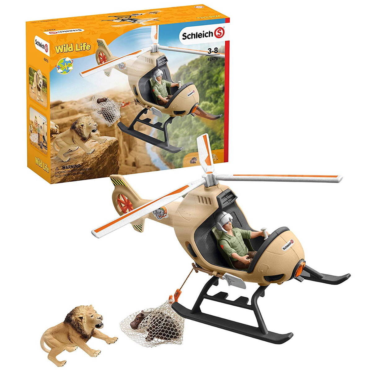 Schleich Wild Life Helikopter Tierrettung