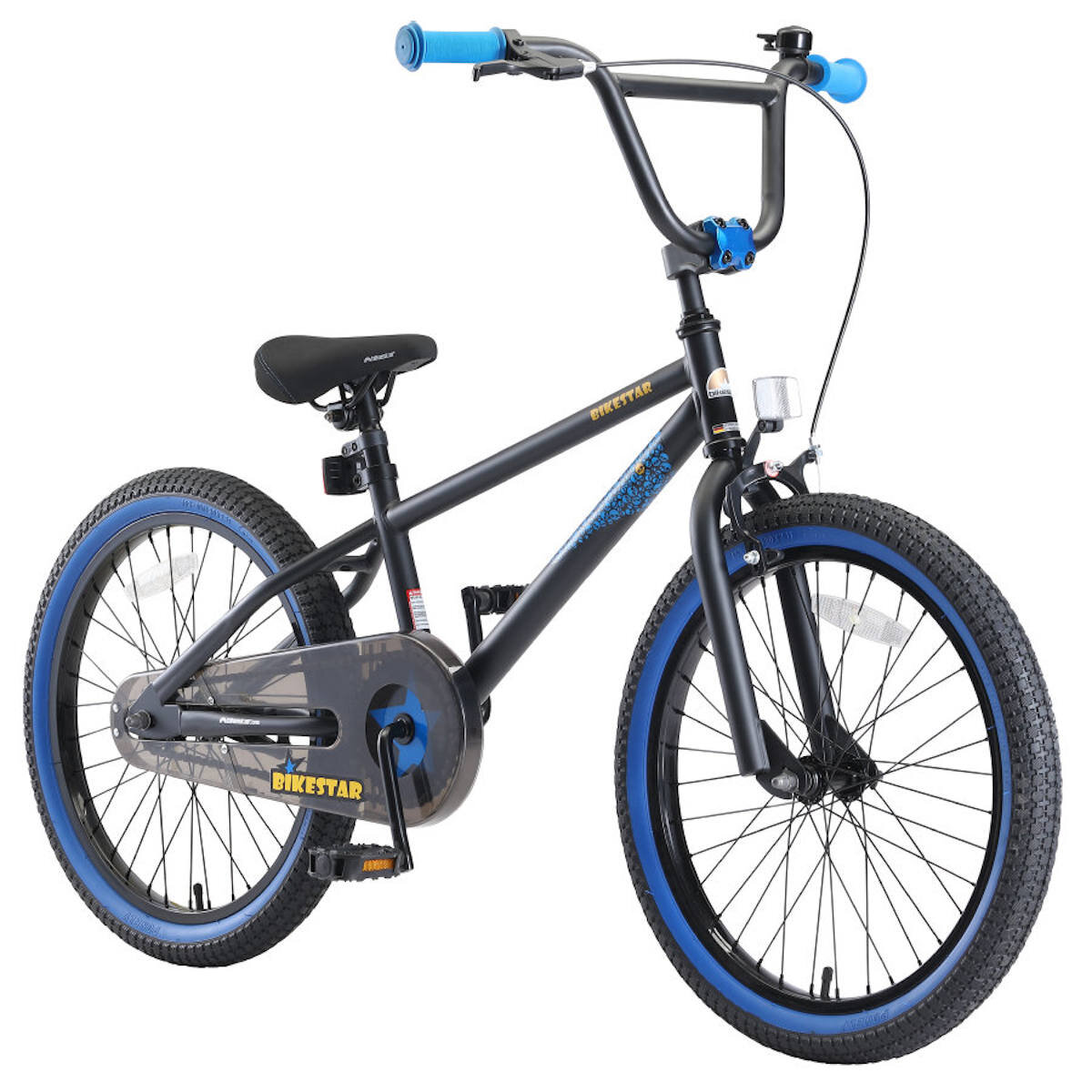 Bikestar BMX Kinderfahrrad 20 Zoll - Schwarz Blau