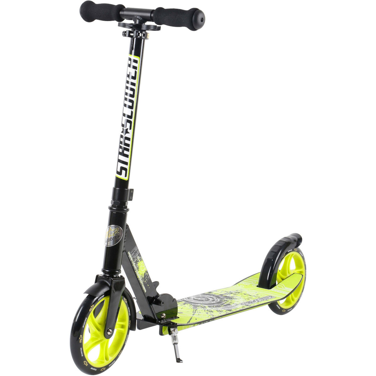 Star Scooter Roller Alu City XXL 205mm - Schwarz Grün