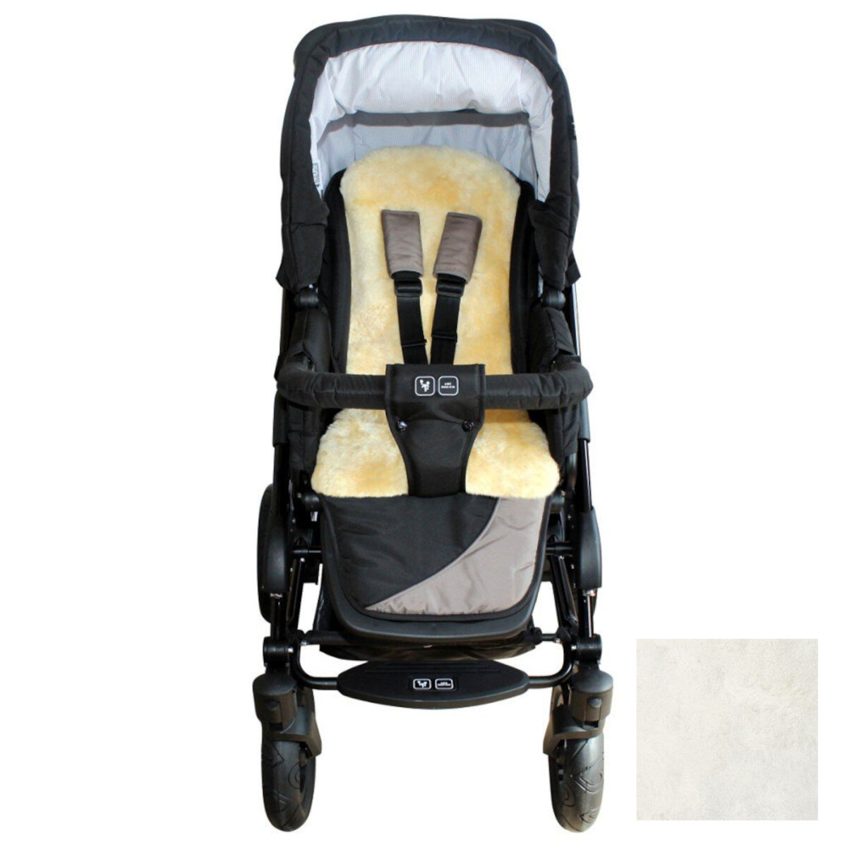 Heitmann Felle Lammfell-Auflage 35x77 cm naturweiß