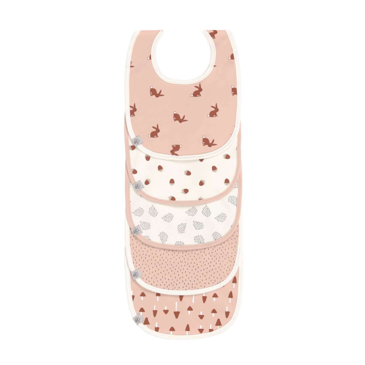 Lässig wasserdichte Lätzchen Little Forest Rabbit 5er Pack