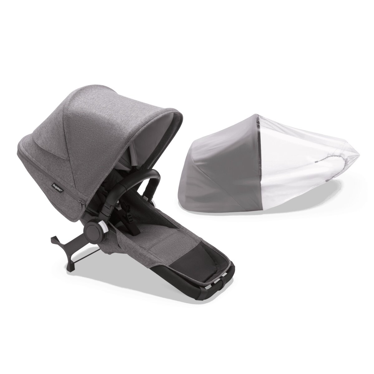 Bugaboo Donkey 5 Duo-Erweiterungsset Komplett Grau meliert