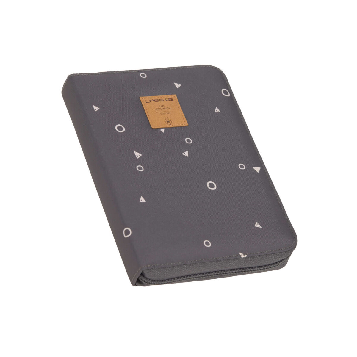 Lässig Mutterpasshülle mit Reißverschluss anthrazit