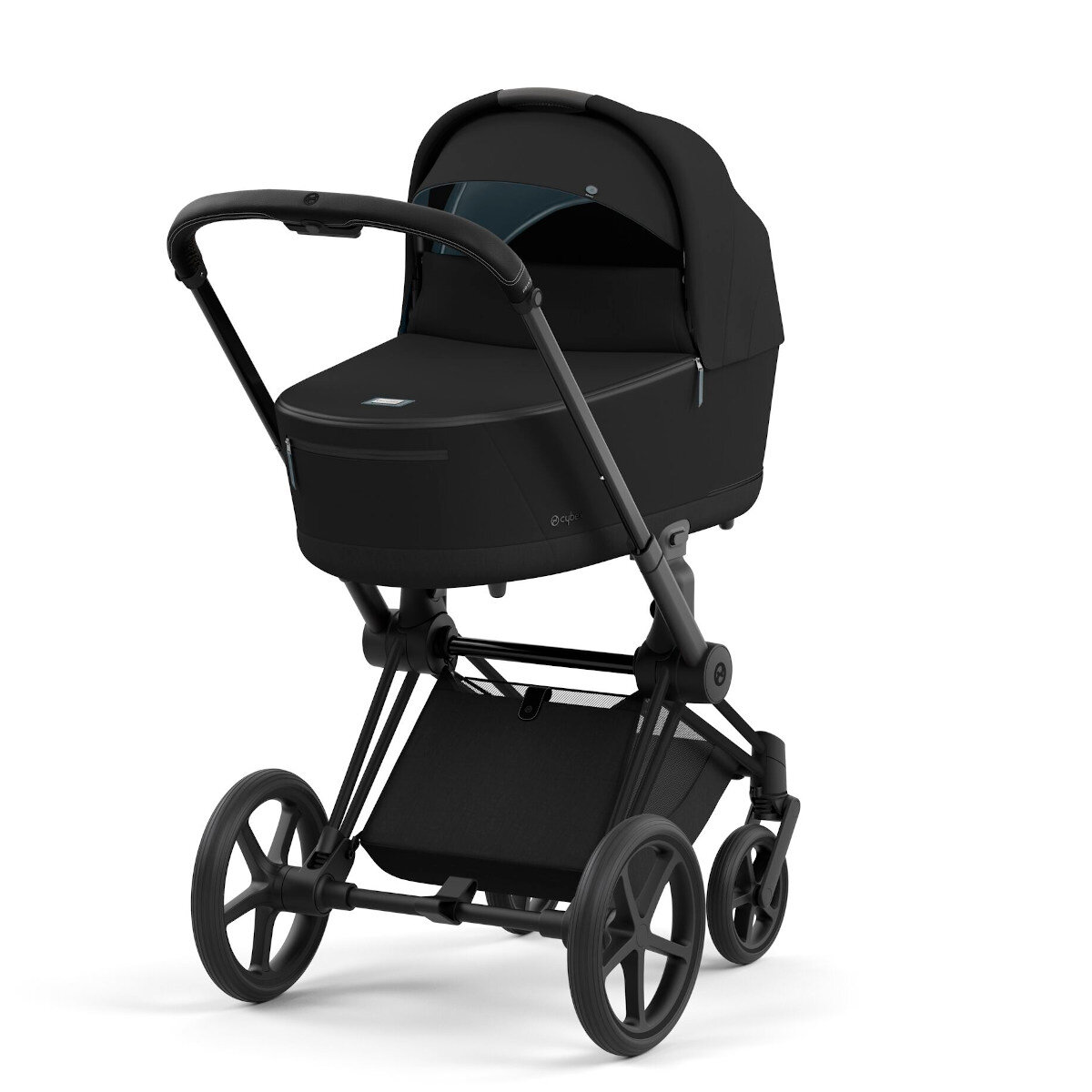 Cybex Priam Rahmen Matt Schwarz und Lux Deep Black