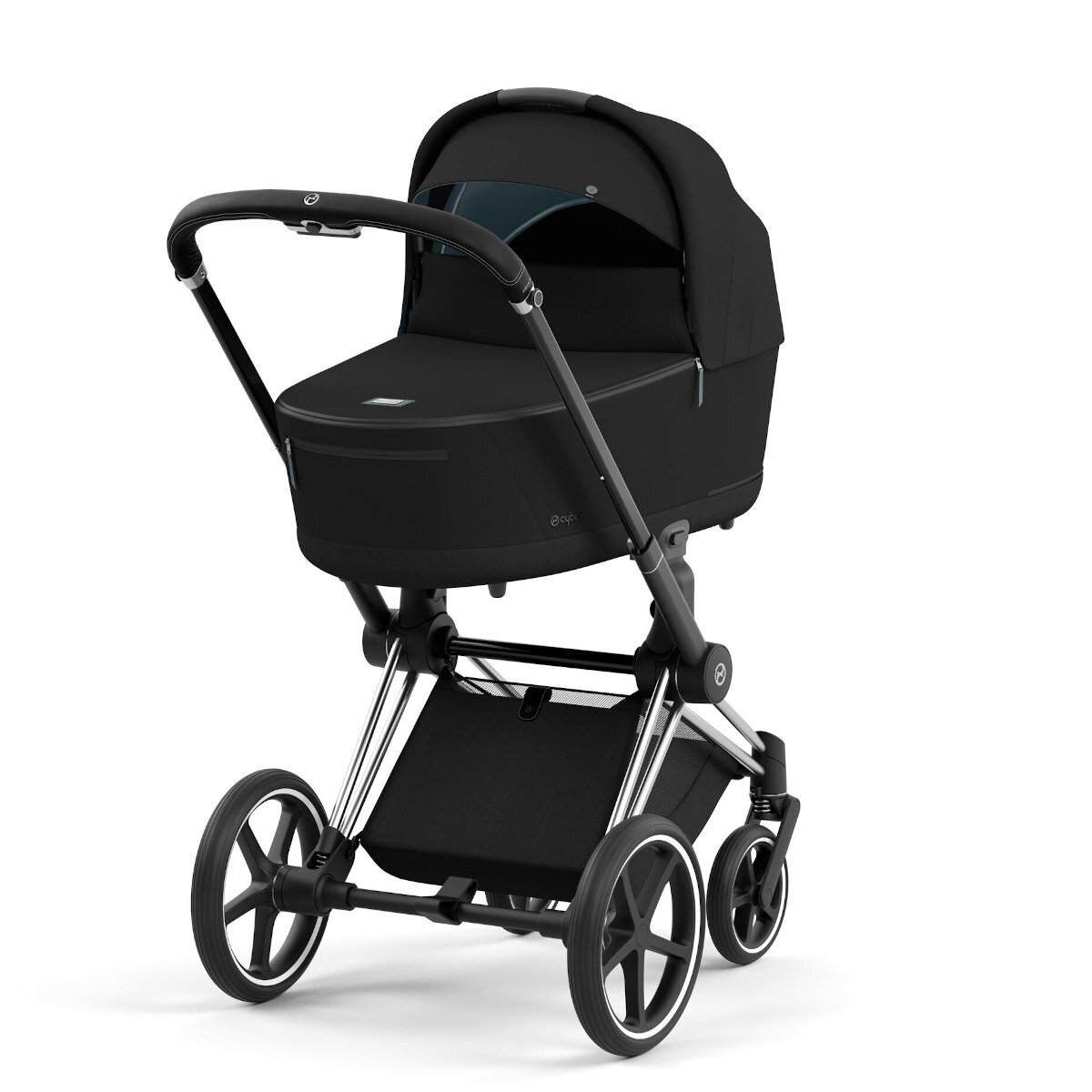 Cybex Priam Rahmen Chrome Black und Lux Deep Black