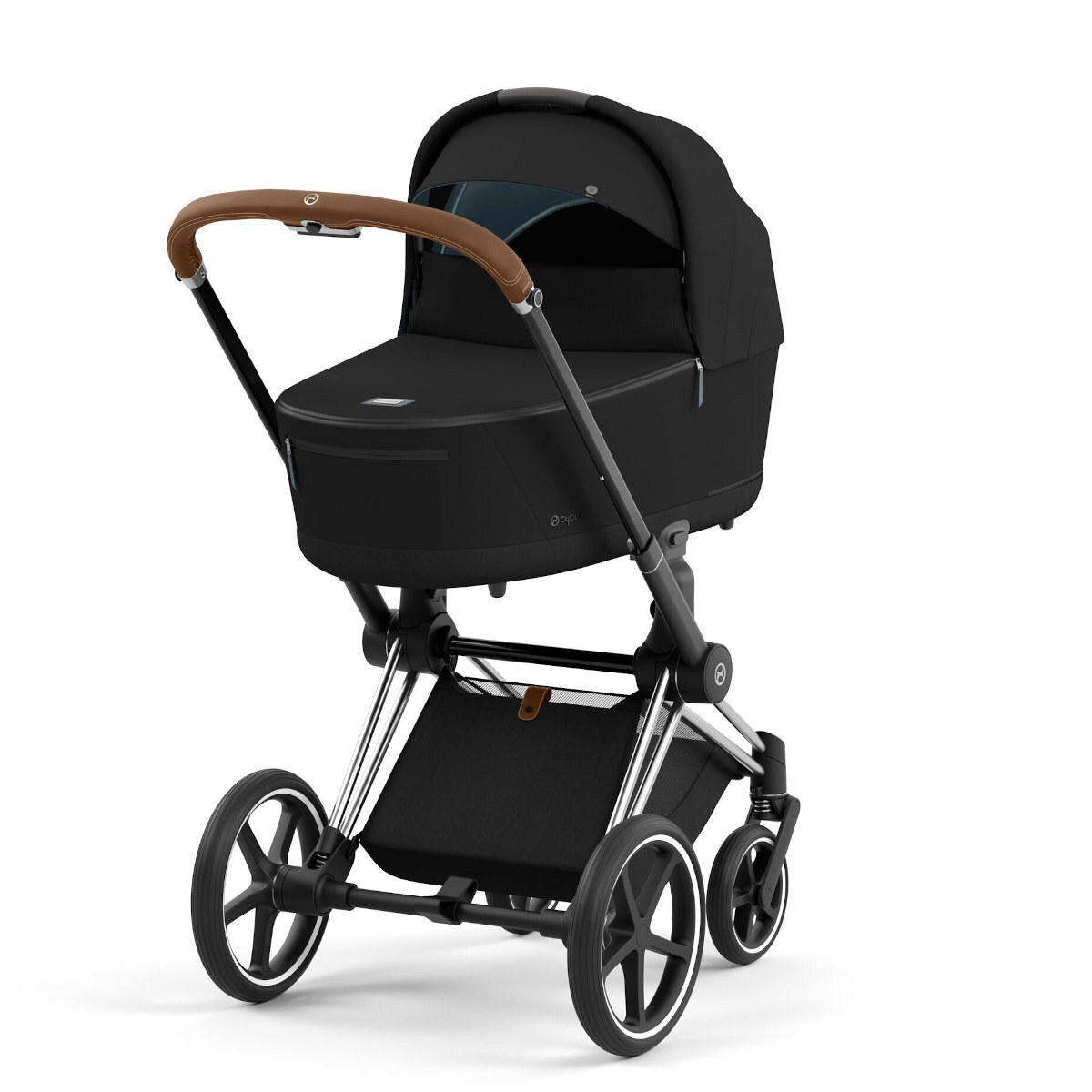 Cybex Priam Rahmen Chrome Brown und Lux Deep Black