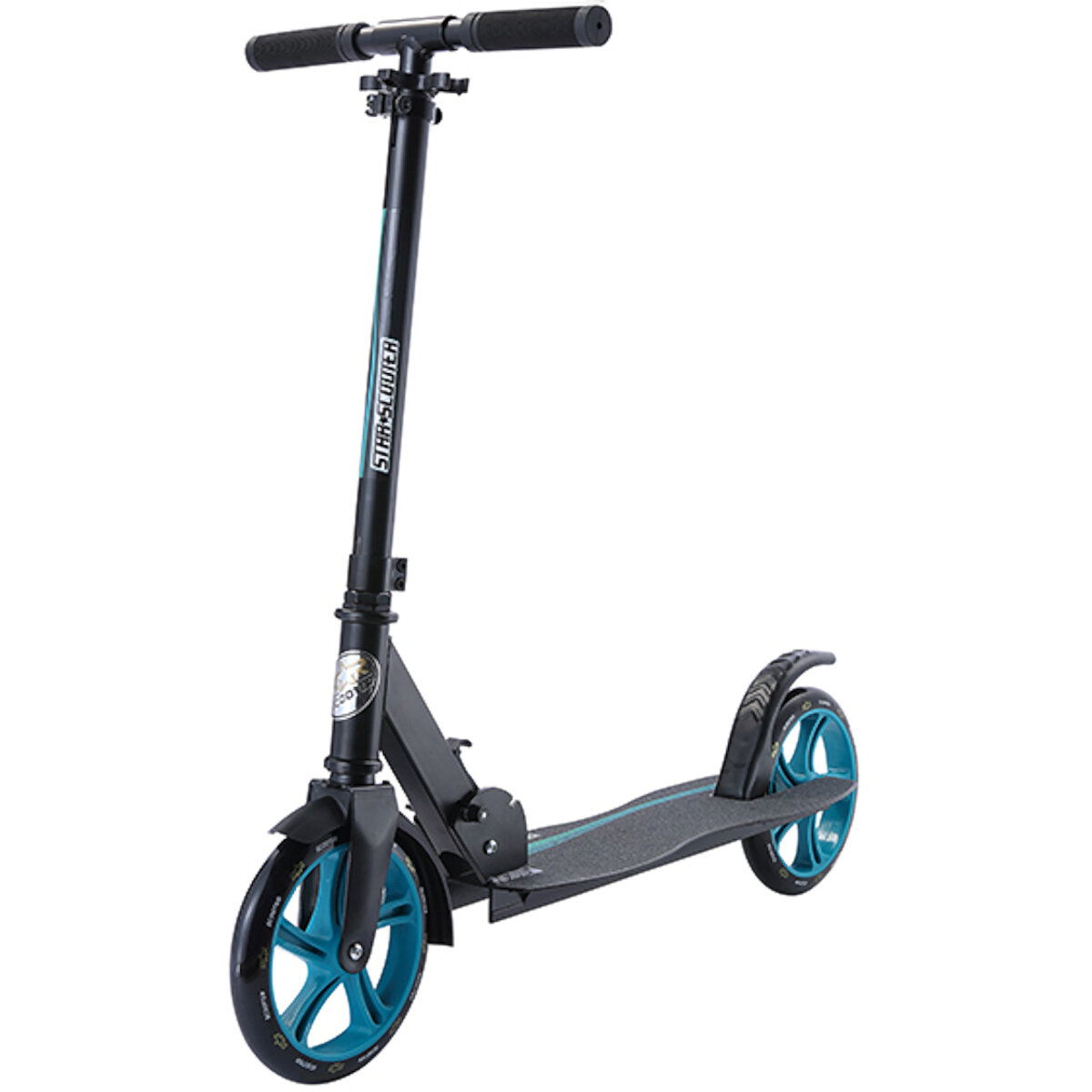 Bikestar Roller Alu City Wave Deck 205 mm - Schwarz