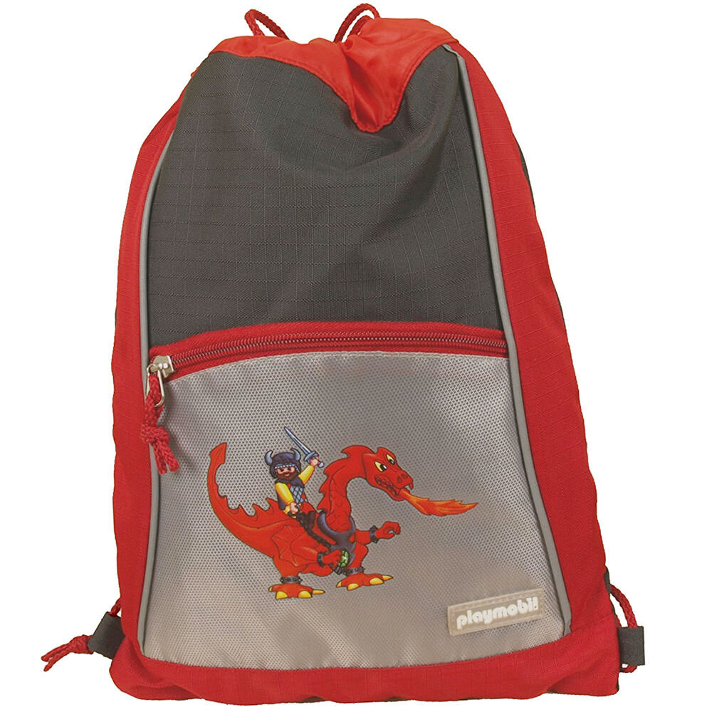 Playmobil Sportbeutel rot Drachenmotiv AP2412-07