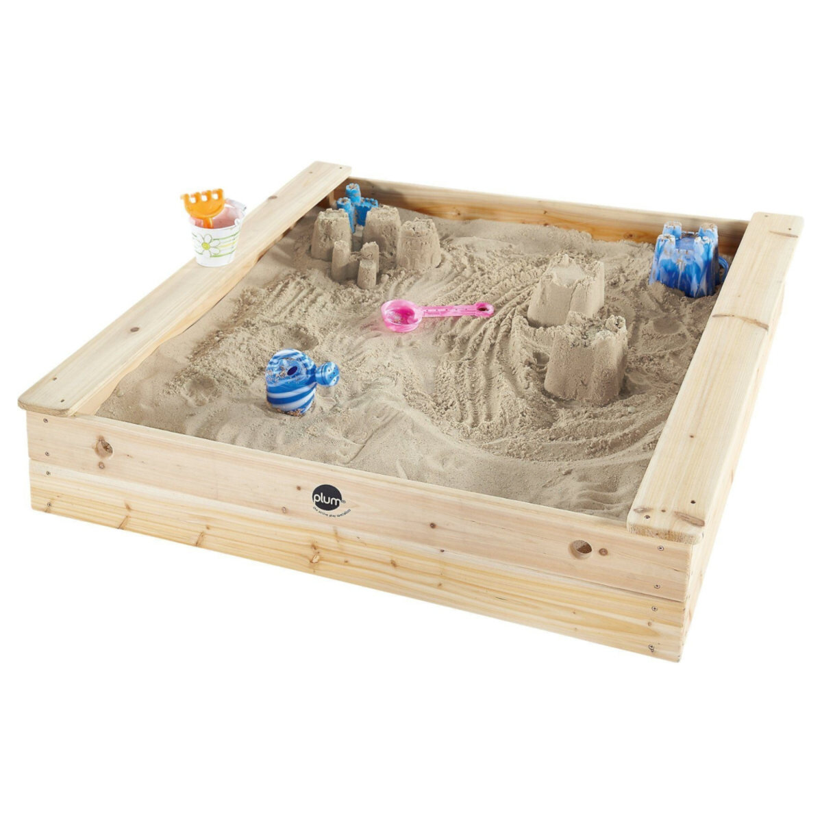 Authentic Sports Plum quadratischer Sandkasten aus Holz