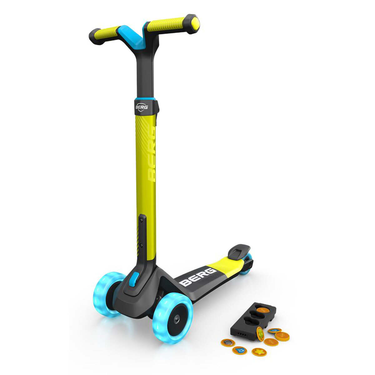 Berg Scooter Nexo Lights Magnet Deck - Lime