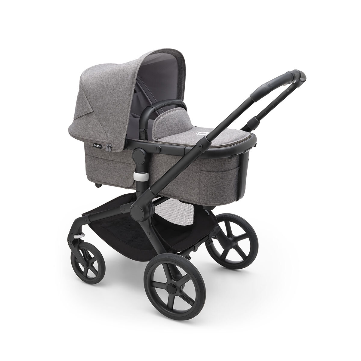 Bugaboo Kinderwagen Fox 5 Schwarz - Grau Meliert Grey Melange