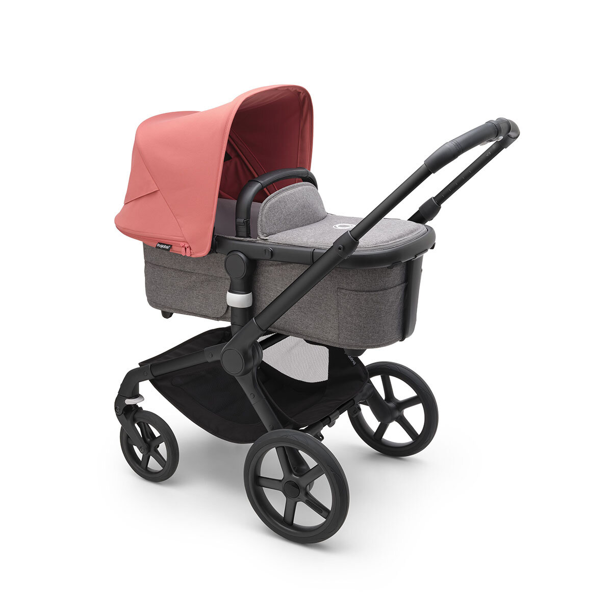Bugaboo Kinderwagen Fox 5 Schwarz - Grau Meliert Sunrise Red