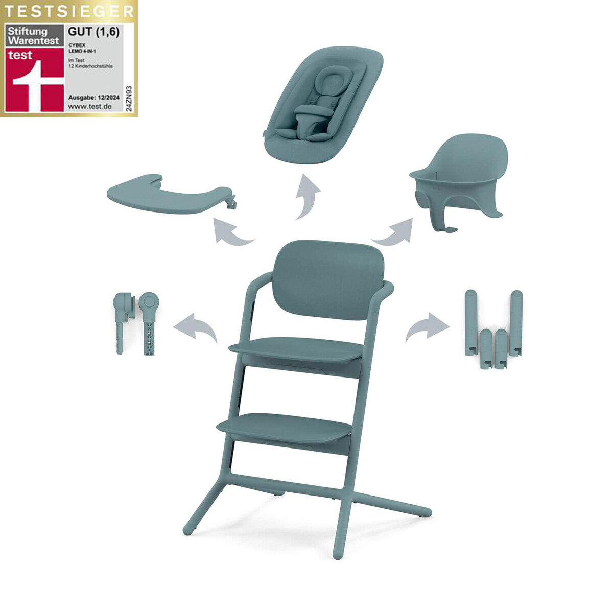 Cybex Lemo 4in1 Hochstuhl Set Stone Blue