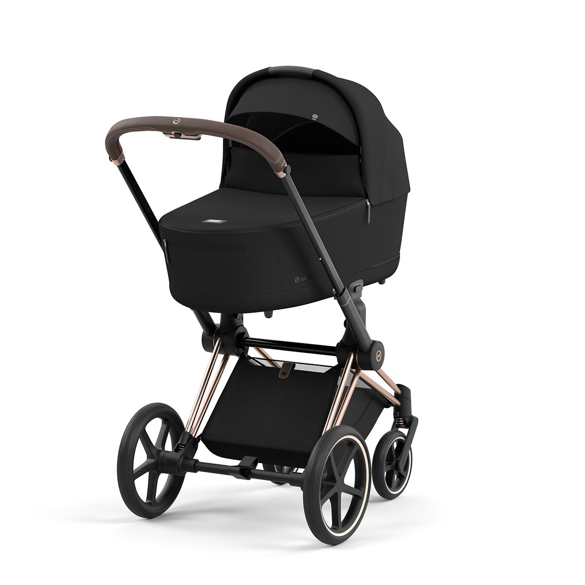 Cybex Priam Rahmen Rosegold und Lux Sepia Black
