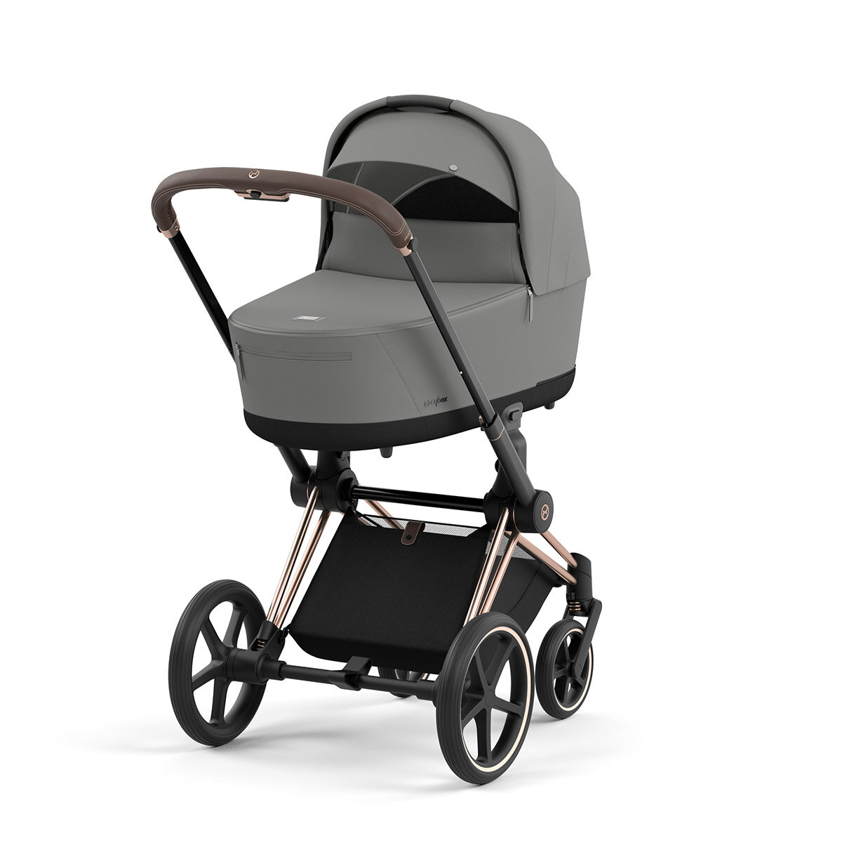 Cybex Priam Rahmen Rosegold und Lux Mirage Grey