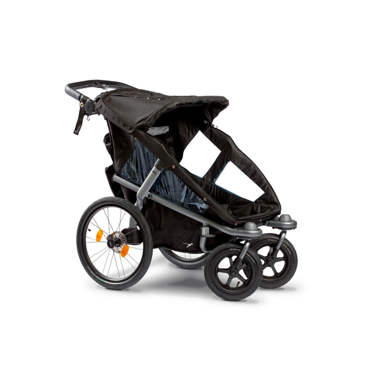 TFK Velo 2 Fahrradanhänger mit Deichsel schwarz