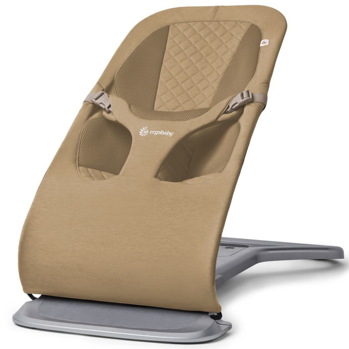Ergobaby Evolve Bouncer Babywippe für Neugeborene Camel