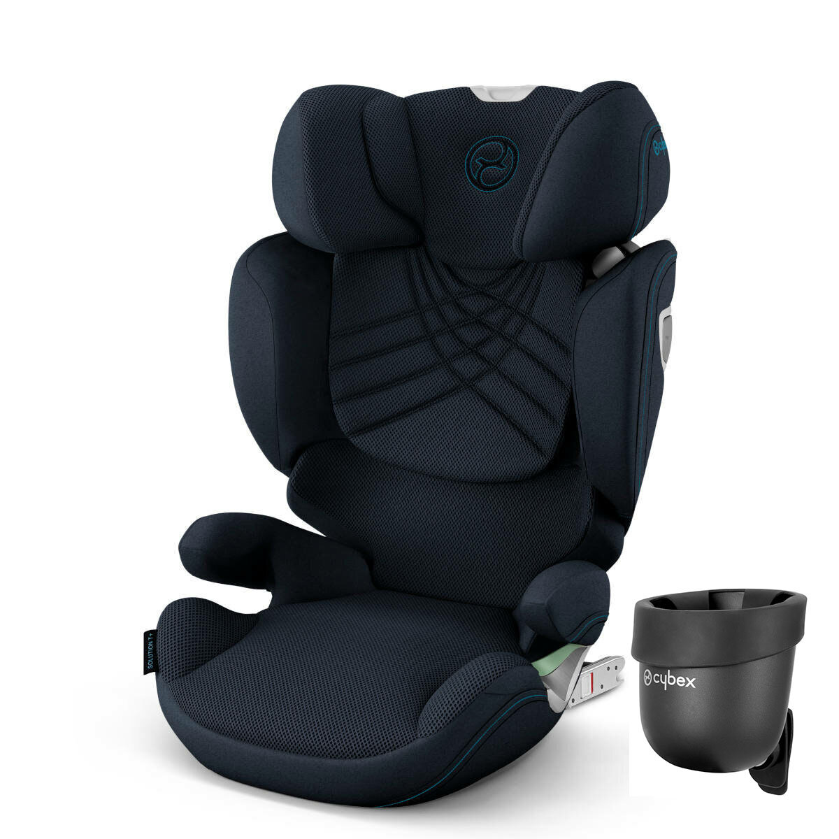 Cybex Kindersitz Solution T i-Fix Plus - Gratis Getränkehalter Nautical Blue