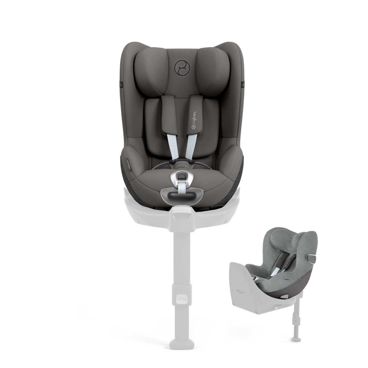 Cybex Kindersitz Sirona T Mirage Grey + Gratis Sommerbezug