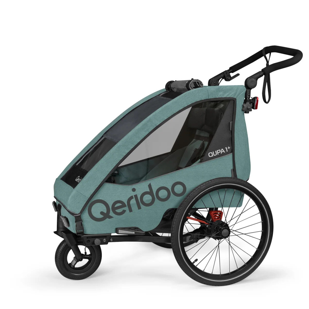 Qeridoo Fahrradanhänger Qupa1 Plus Mineral Blue