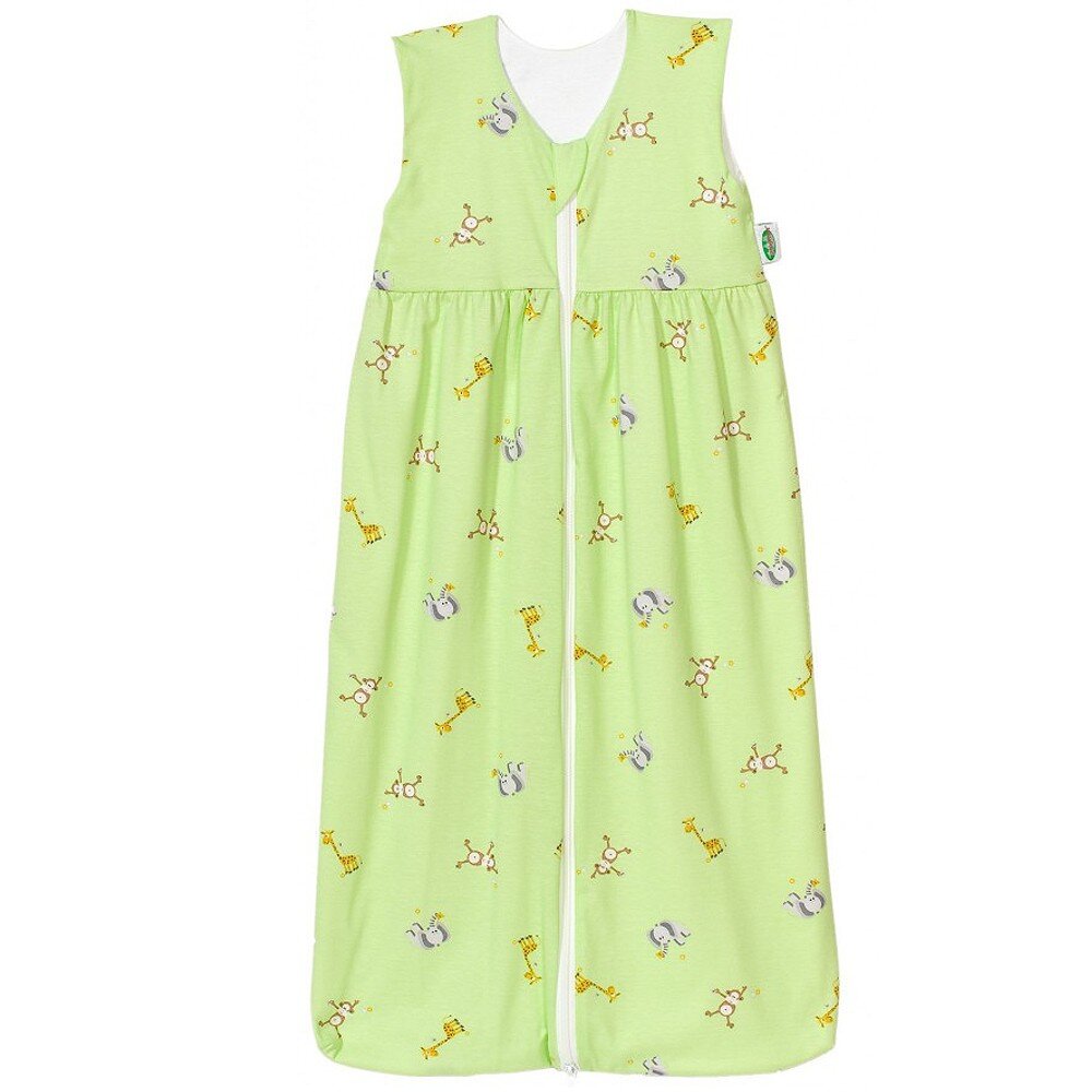 Odenwälder Jersey Schlafsack ANNI Tiere Gr. 70cm, mint