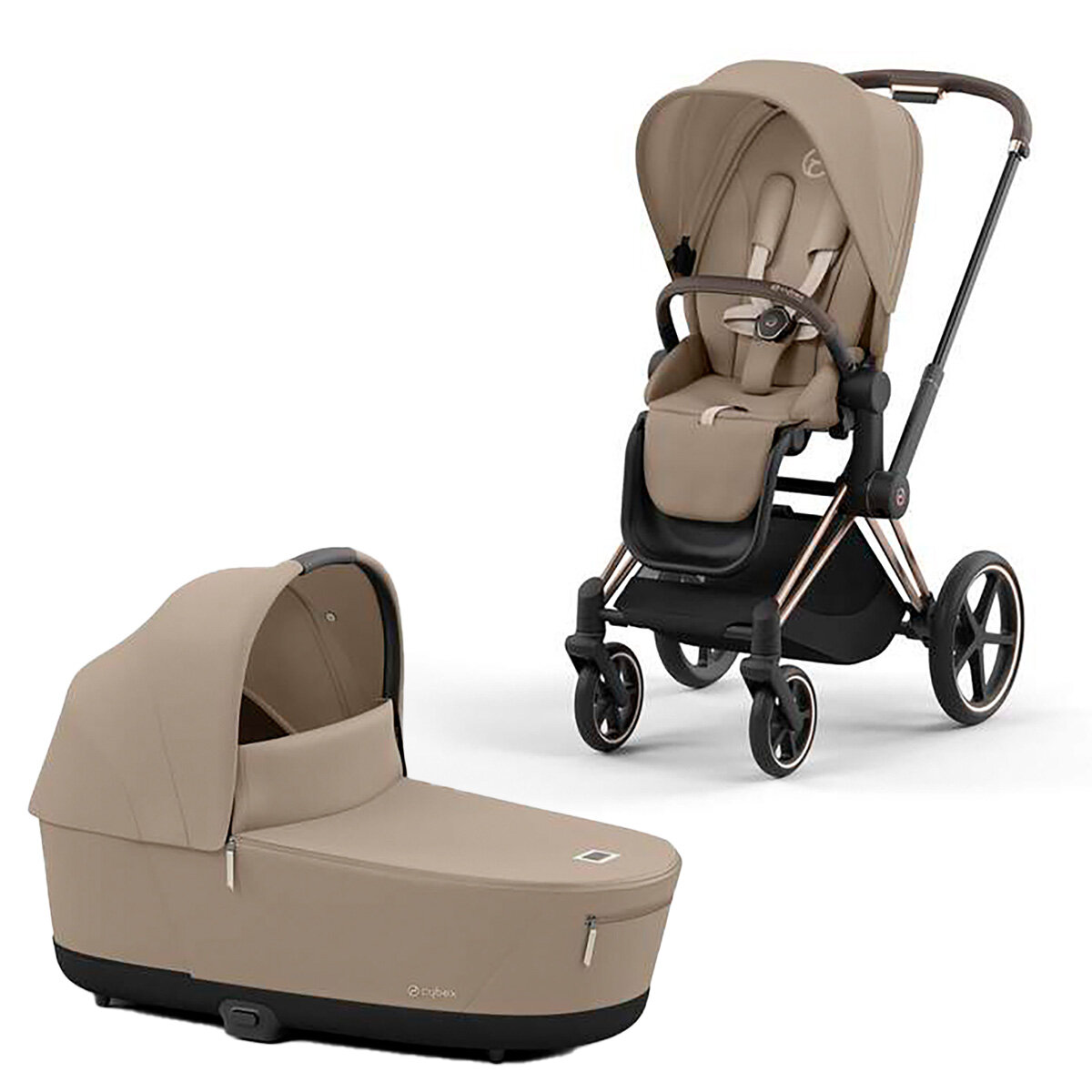 Cybex Kombi-Kinderwagen Priam 4.0 rosegold/cozy beige